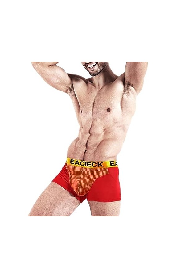 MECKOZ Magnetic Therapy Energetic Men Underwear sous-vêtements Énergiques pour Hommes Caleçon Dagrandissement Physiologique