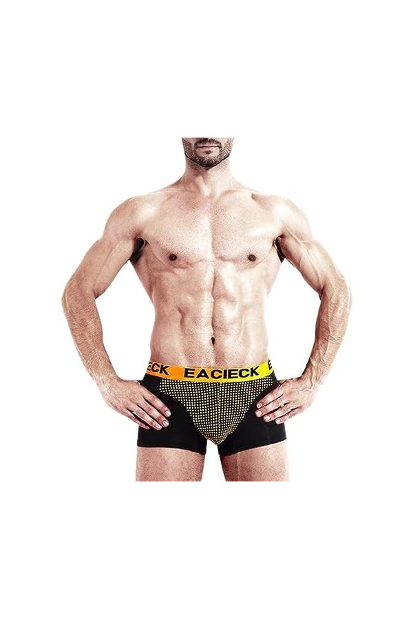 MECKOZ Magnetic Therapy Energetic Men Underwear sous-vêtements Énergiques pour Hommes Caleçon Dagrandissement Physiologique