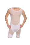 Mankini pour Homme sous-vêtements pour Hommes Couple Maille Lingerie Sexy Combinaison Pantalon Semi-perméable Combinaison Hom