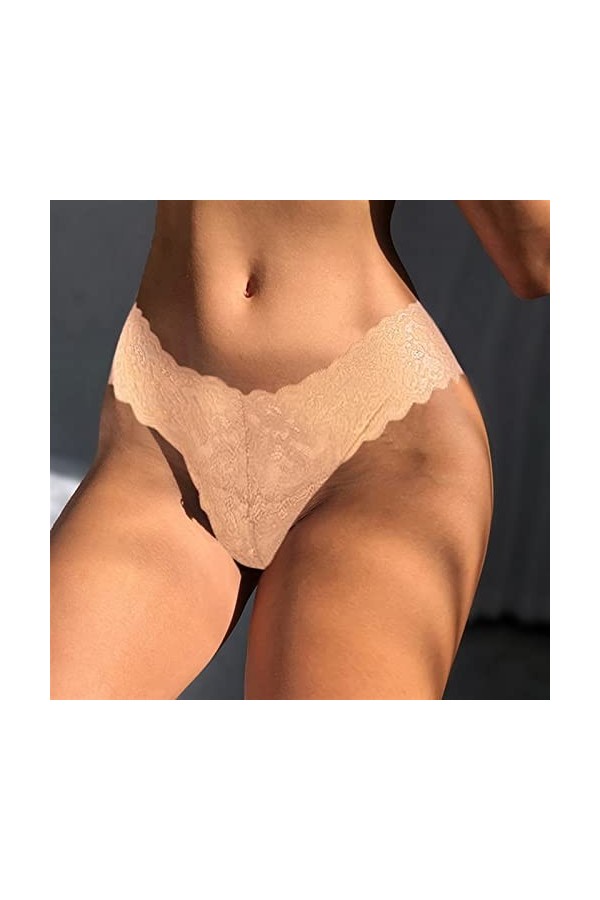 MULANY Femme Slips Sexy g File Femme Lingerie denterie Lace String sautes sèches Panty Panty Maille sous-jacre glassement Gas