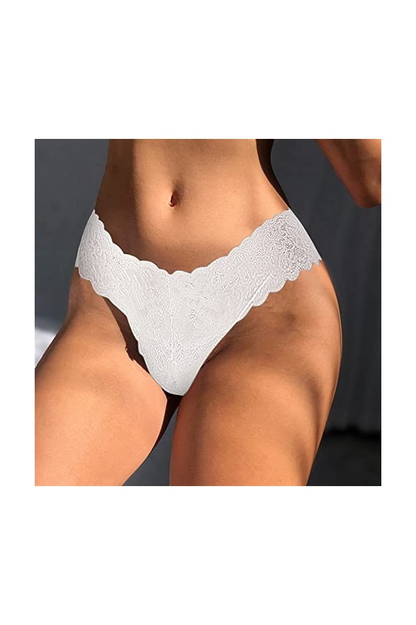 MULANY Femme Slips Sexy g File Femme Lingerie denterie Lace String sautes sèches Panty Panty Maille sous-jacre glassement Gas