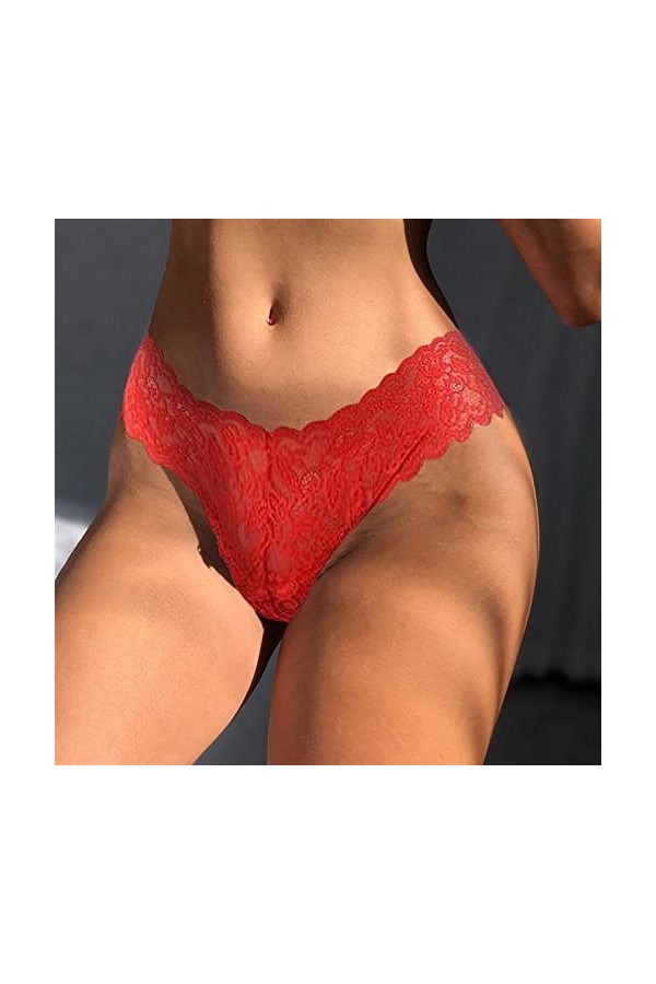 MULANY Femme Slips Sexy g File Femme Lingerie denterie Lace String sautes sèches Panty Panty Maille sous-jacre glassement Gas