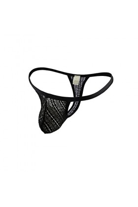 Boxer Homme Sous-Vêtements G String Hommes Mini String Sexy Sous-Vêtements En Dentelle Élastique Transparent Mesh Panites Voi