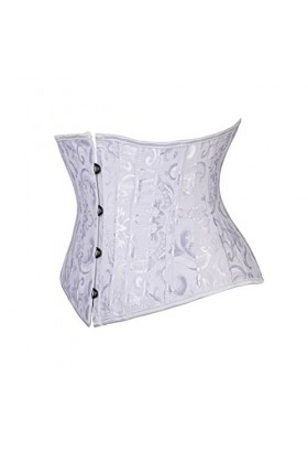 Underbust Corset Noir Femme Ceinture Plus Taille Haut Short Steel Boned Slimming Waist Corsets pour Femmes Body Shapewear