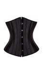 Underbust Corset Noir Femme Ceinture Plus Taille Haut Short Steel Boned Slimming Waist Corsets pour Femmes Body Shapewear