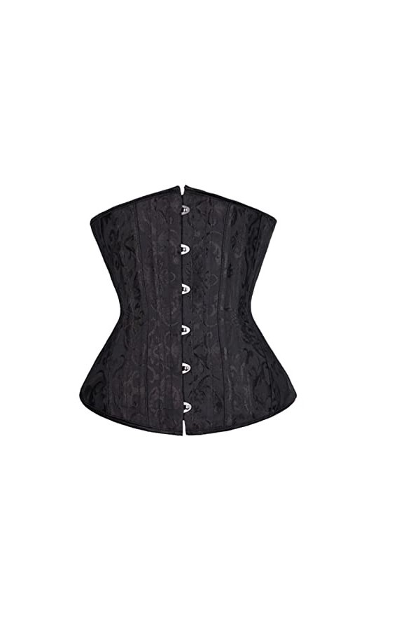 Underbust Corset Noir Femme Ceinture Plus Taille Haut Short Steel Boned Slimming Waist Corsets pour Femmes Body Shapewear