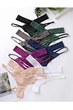 Culotte Femme Coton 3/5/7 pièces Haute Croix Dentelle Bord Glace Soie sans Couture Dames Culottes Grande Taille Taille Basse 