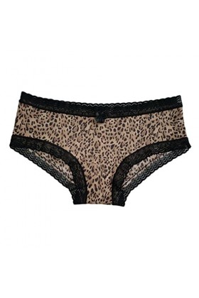 Shorties 3/5PCS Silky Ladies Briefs Lace Lace Nylon Print 5PCS M