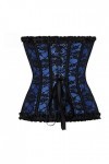 YUANYUAN520 Femmes Sexy Dentelle Rouge Bustier Femme Élastique os Supérieur Steam Punk Plus Taille Corset Top for Femmes Club