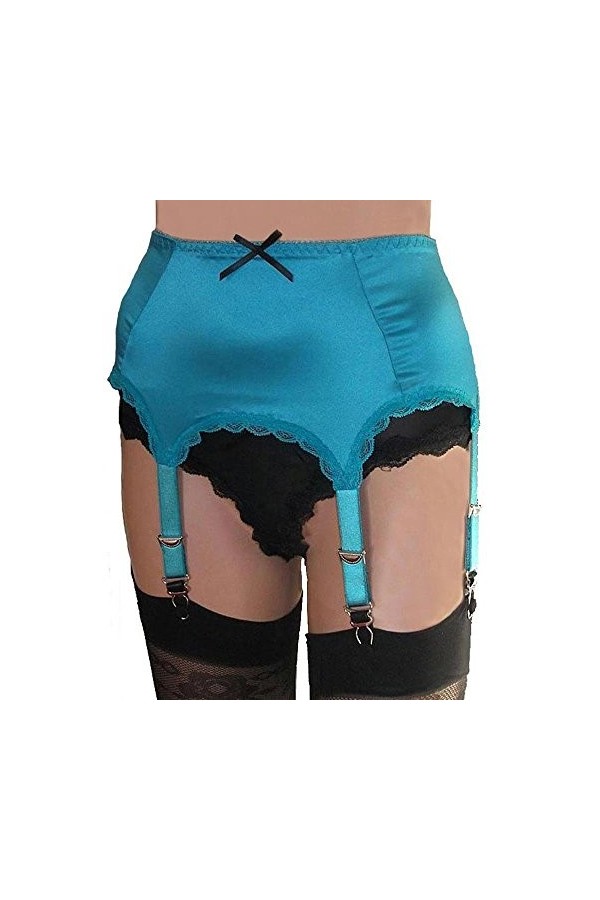 Swanky Pins Porte-jarretelles 6 bretelles Turquoise, bleu ou violet Tailles M, L, XL ou XXL, violet, XL