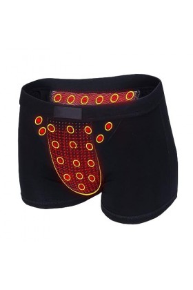 MECKOZ 3 Packs Caleçon Dagrandissement Magnétique pour Homme Culotte de Thérapie de la Prostate en Tourmaline Favorise la Cr