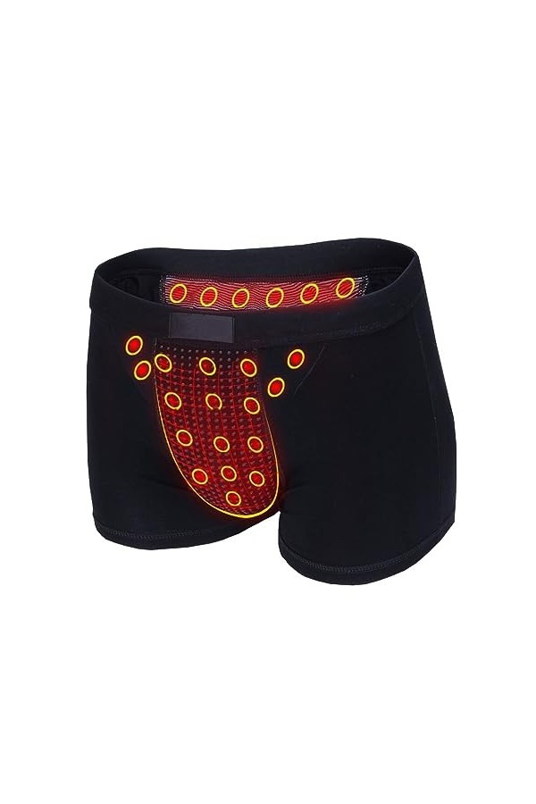 MECKOZ 3 Packs Caleçon Dagrandissement Magnétique pour Homme Culotte de Thérapie de la Prostate en Tourmaline Favorise la Cr