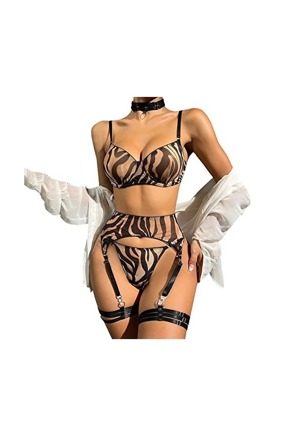 Générique Lingerie Sexy Rembourré Lingerie Sexy Body Érotique Femmes Voir À Travers Halter Lingerie Sex Suit Dessous Coquin p