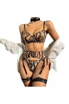 Générique Lingerie Sexy Rembourré Lingerie Sexy Body Érotique Femmes Voir À Travers Halter Lingerie Sex Suit Dessous Coquin p