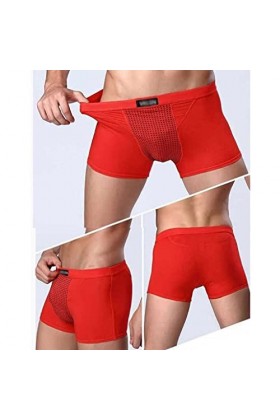 XSION Magnétothérapie Pour Hommes Sous-vêtements De Soins De Santé Culottes Élastiques Boxer Souple Boxer Elargissement Paque