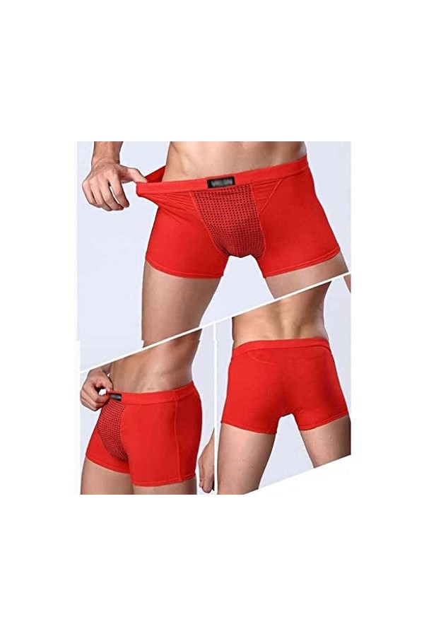 XSION Magnétothérapie Pour Hommes Sous-vêtements De Soins De Santé Culottes Élastiques Boxer Souple Boxer Elargissement Paque