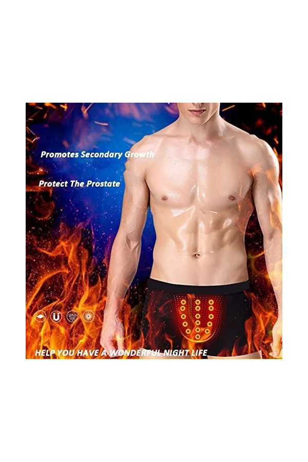 XSION Paquets De 3/5 Sous-vêtements Dagrandissement Pour Hommes Thérapie Magnétique Soins De Santé Caleçon Boxeur Améliorati