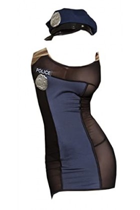 Einkaufszauber Robe sexy de policier 5 pièces