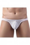 Culotte Sous-vêtements sexy et respirant pour homme Taille basse pour homme Blanc Taille XL