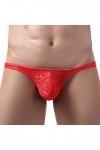 Culotte Sous-vêtements sexy et respirant pour homme - Taille basse - Taille basse - Taille XL - Rouge