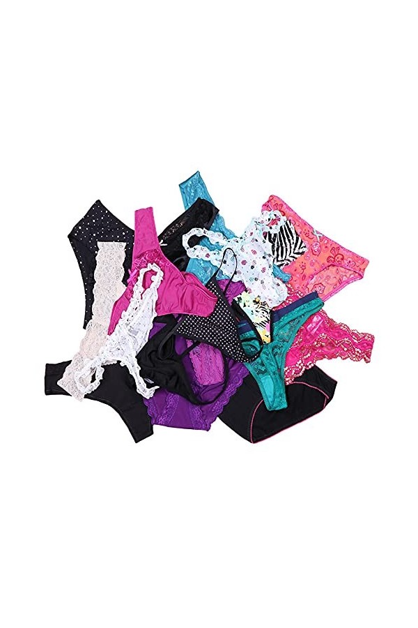 String en Maille Femme 5/10 Morceaux De Divers Longerons Et G De Cordes Culottes Femmes Culottes Féminines Thongs pour Femmes