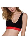 Passion Soutien-Gorge De Sport PS003 - Fabriqué en UE, Noir,L