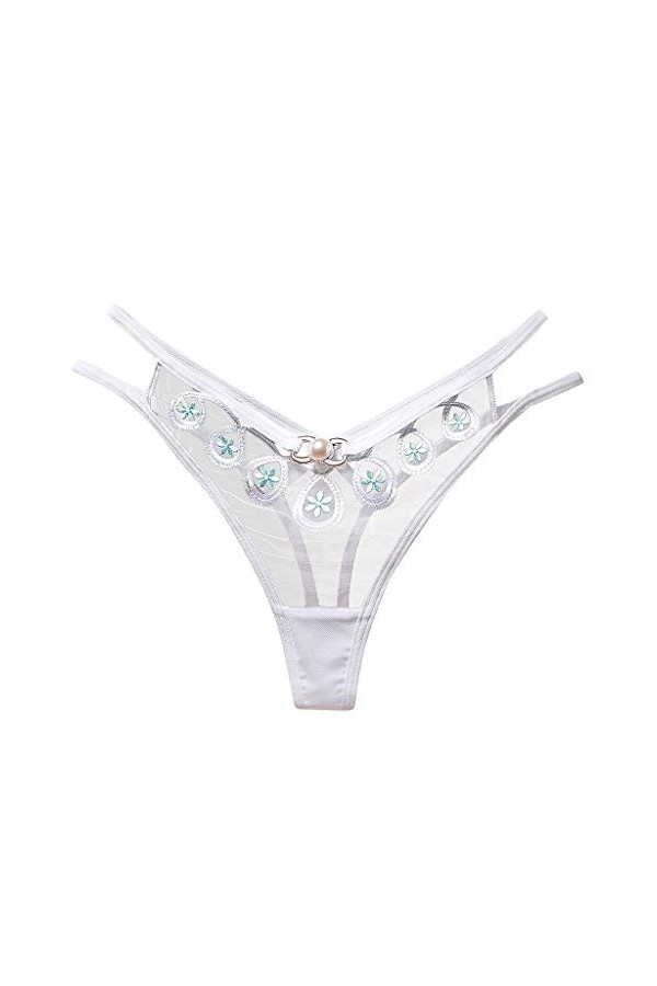 Culotte en coton stretch pour femme - String ouvert - Sous-vêtements - Tangas - Sous-vêtements - String sexy - Culotte confor