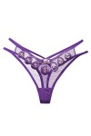 Culotte en coton stretch pour femme - String ouvert - Sous-vêtements - Tangas - Sous-vêtements - String sexy - Culotte confor