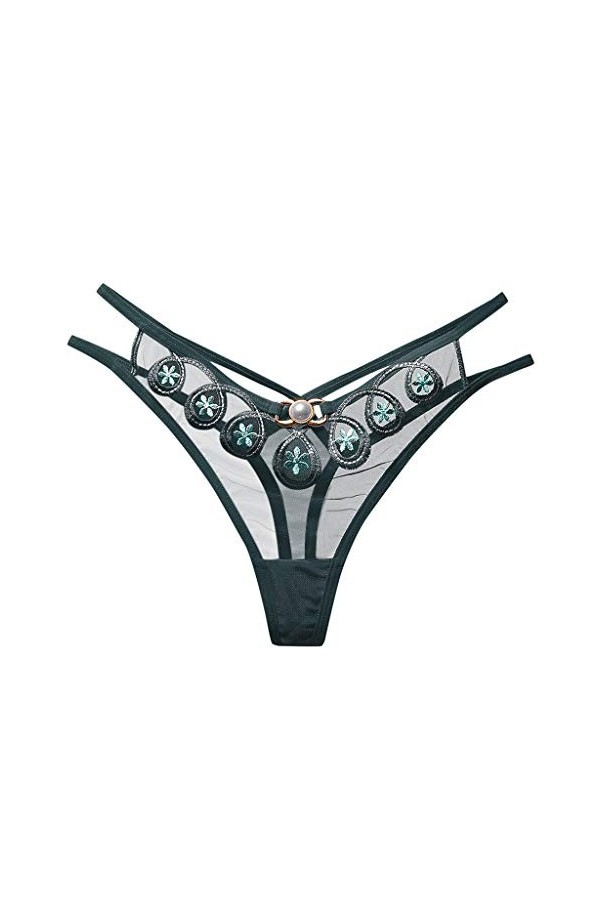 Culotte en coton stretch pour femme - String ouvert - Sous-vêtements - Tangas - Sous-vêtements - String sexy - Culotte confor