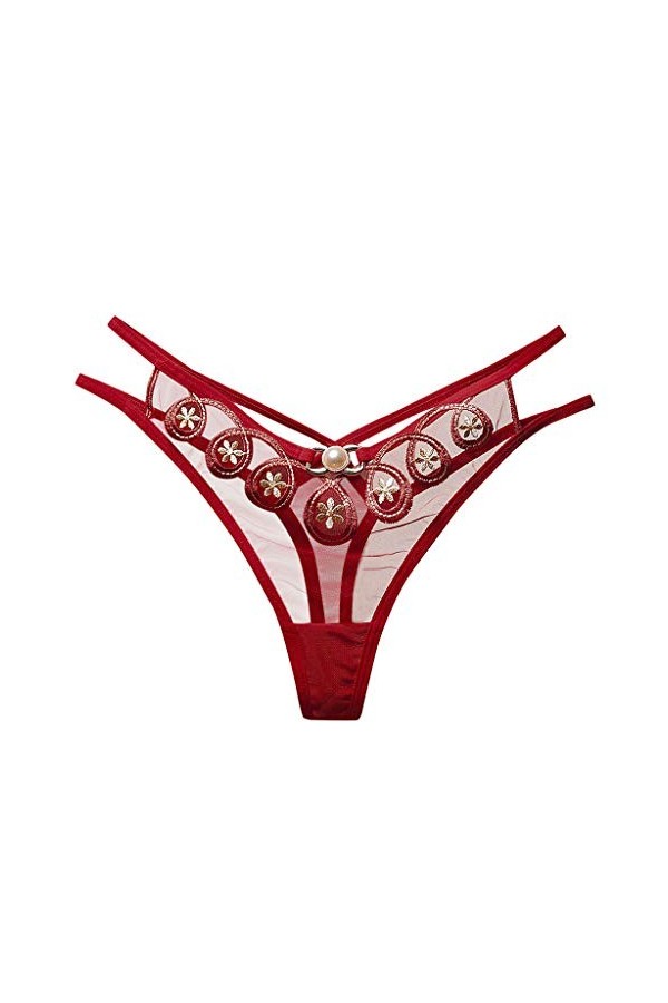 Culotte en coton stretch pour femme - String ouvert - Sous-vêtements - Tangas - Sous-vêtements - String sexy - Culotte confor