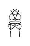 Ensemble de porte-jarretelles grande taille pour femme - Harnais complet pour femme - Grande taille - Lingerie rebondie - Sou