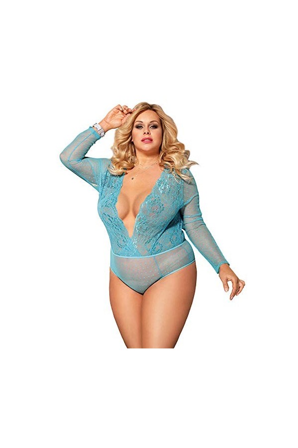 Lingerie Sexy Homme Lingerie Sexy Dentelle Sexy Une Pièce À Pois-comme Le Montre La Figure_5XL