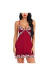 UDRJU Lingerie Sexy pour Le Sexe Robe DÉté Sexy en Chemise De Nuit pour Femme-Violet_XL