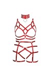 Ensemble de porte-jarretelles de grande taille pour femme - Harnais complet pour lingerie punk - Grande taille - Soutien-gorg