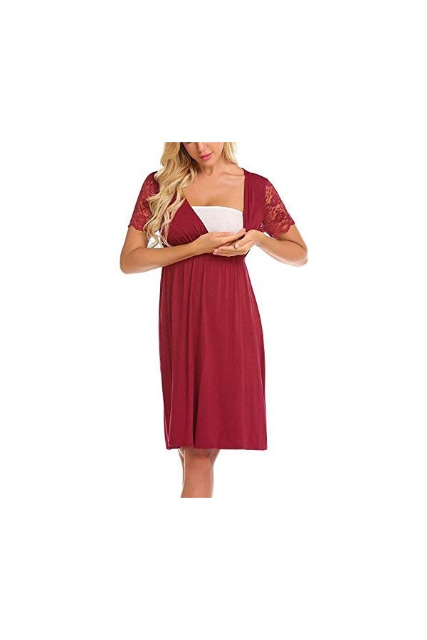 Zshosam Ensemble de lingerie érotique pour femme Sexy Sexy Licol Dentelle Sexy Slim Femmes Couleur Croix Robe de Soirée Mater