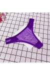 MULANY Femme Slips 2 pièces String Transparent Culotte Femmes personnalité été Dames Dentelle String Voir à Travers Les sous-