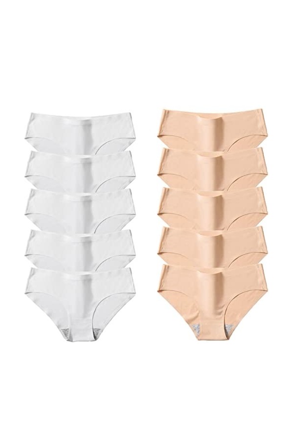 SARGE 10 pièces/Ensemble sans Couture Femmes Culottes Lingerie Confortable Grande Taille sous-vêtements Respirant Confortable