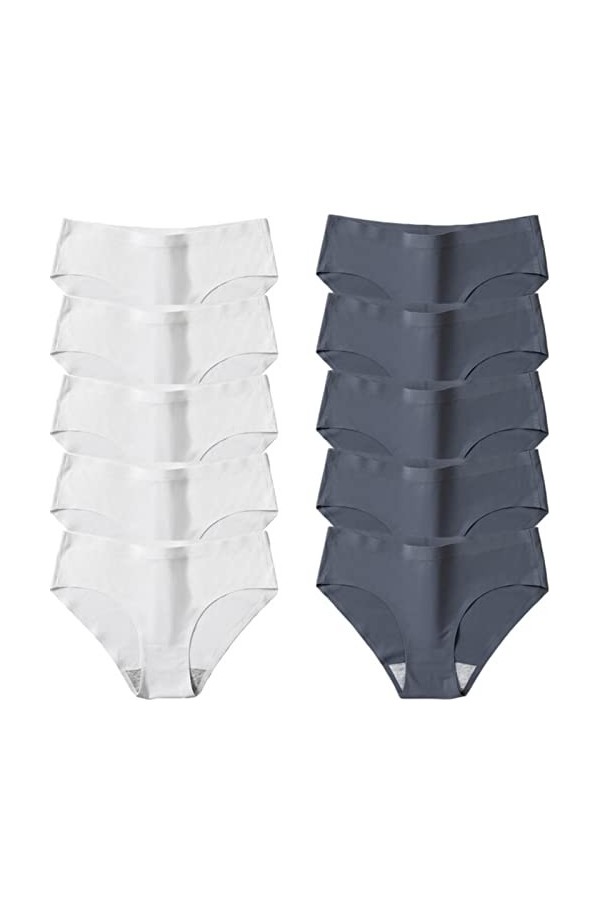 SARGE 10 pièces/Ensemble sans Couture Femmes Culottes Lingerie Confortable Grande Taille sous-vêtements Respirant Confortable