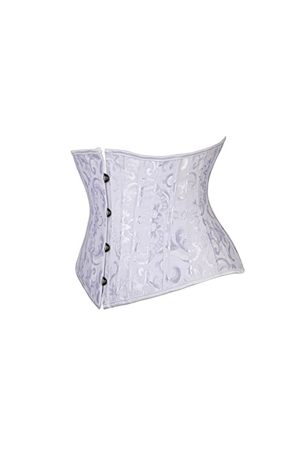 Underbust Corset Noir Femme Ceinture Plus Taille Haut Short Steel Boned Slimming Waist Corsets pour Femmes Body Shapewear