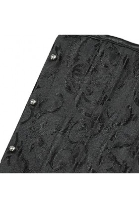 Underbust Corset Noir Femme Ceinture Plus Taille Haut Short Steel Boned Slimming Waist Corsets pour Femmes Body Shapewear