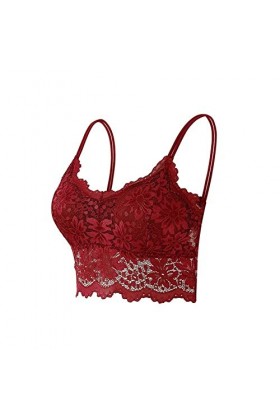 PBLCYUT Nouvelles Femmes Lacets de Lacets Top Bralette Confortable Couleur Unie Sexy sous-vêtements Sexy Bands Size : S M 70