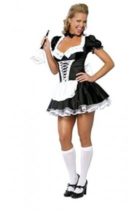 KHDS Taille S-6XL Costumes Sexy Nuit Femme Femme de ménage Français Costume Cosplay pour Halloween Femmes Robe Exotic Servant