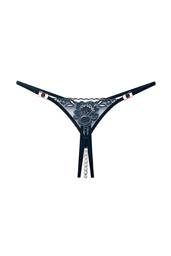 Culotte brésilienne pour femme - Grandes tailles - Lingerie sexy - String ouvert - Taille haute - Sous-vêtements en dentelle 