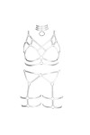 Harnais complet pour femme - Grande taille - Style punk gothique - Lingerie cage - Soutien-gorge grande taille - Porte-jarret