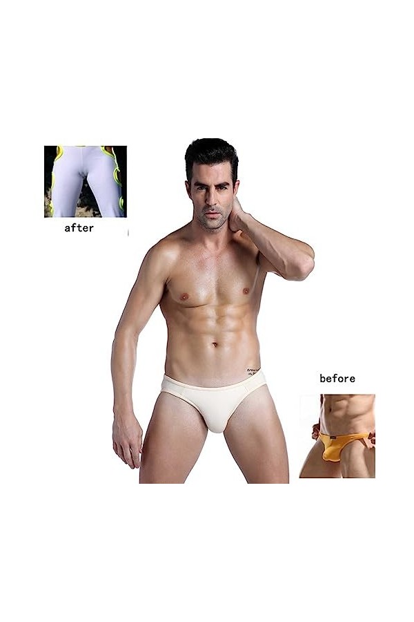 DNJKH Crossdresser Thong Panty Camel Toe Cachant Gaff Shaping Brief Transgenre Faux Vagin Underwear