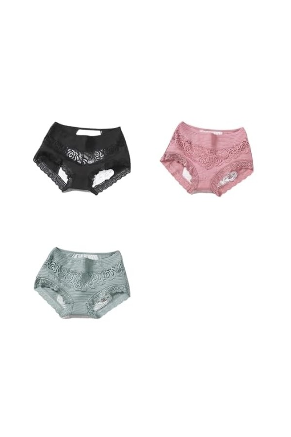 RUDDOG Culotte Femme Culotte Menstruelle 3Pc / Fuite À LÉpreuve des Cultures Menstruelles Pantalons Physiologiques Pantalons