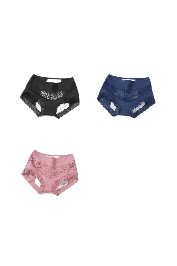 RUDDOG Culotte Femme Culotte Menstruelle 3Pc / Fuite À LÉpreuve des Cultures Menstruelles Pantalons Physiologiques Pantalons
