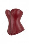 Corset en cuir synthétique pour femme avec bretelles - Corset sexy - Grande taille