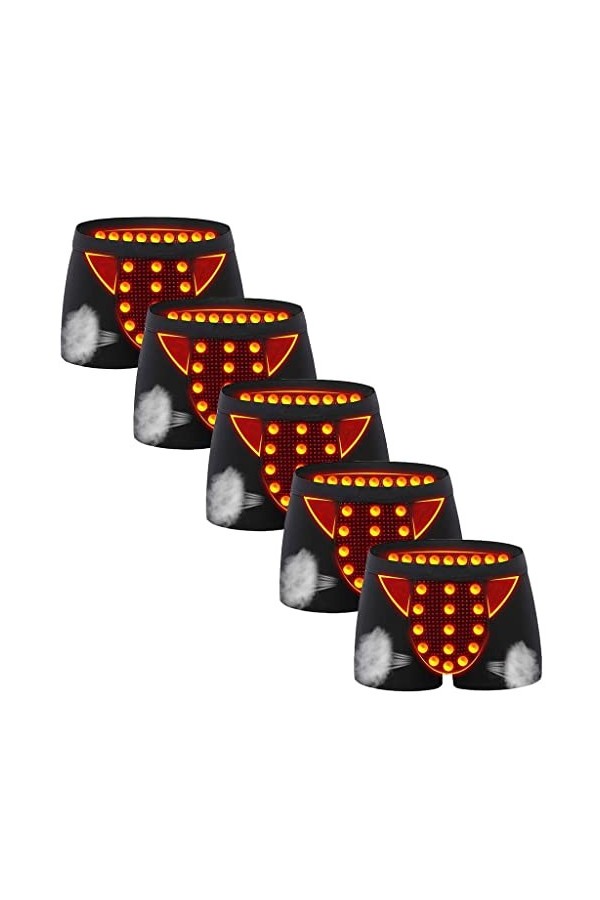 XSION Packs 3/5 Sous-vêtements Dagrandissement Pour Hommes Soins Magnétiques Short De Confort Caleçon Boxeur Favorise La Cro