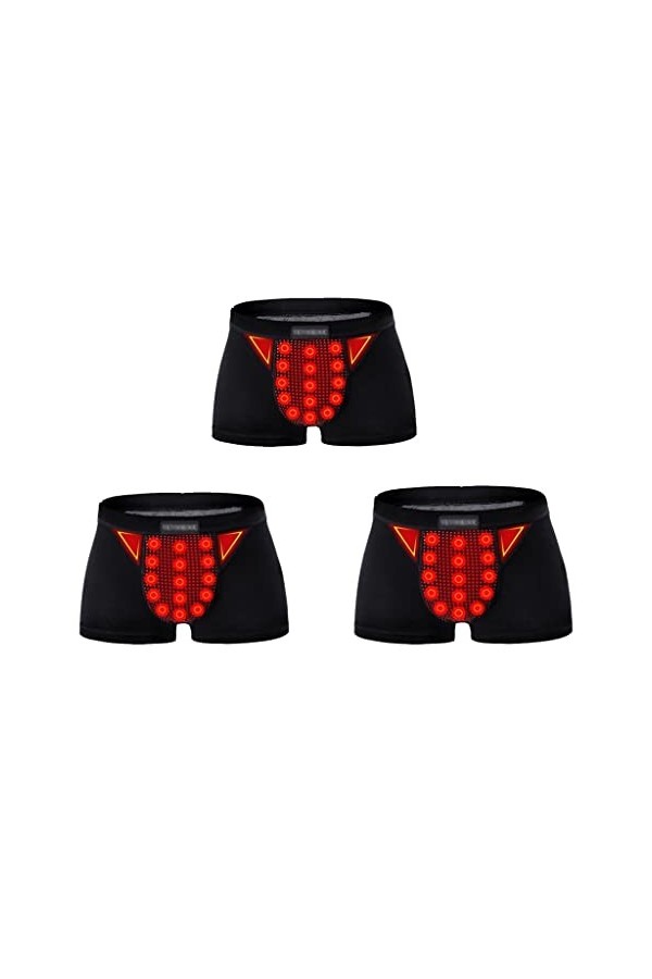 XSION Sous-vêtements Pour Hommes Enlargement Boxer Briefs Culotte Magnétique De Thérapie Pantalon De Soins De Santé Short De 
